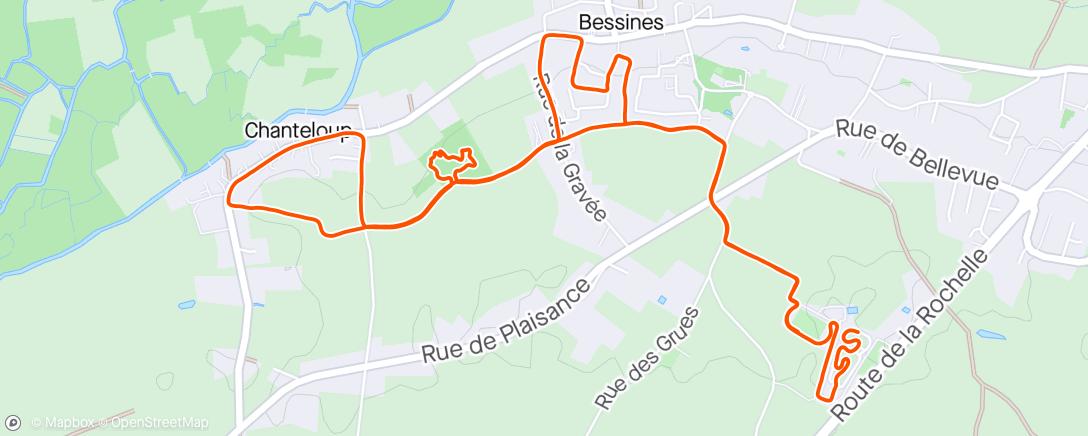 Map of the activity, Natura Bessines 8K