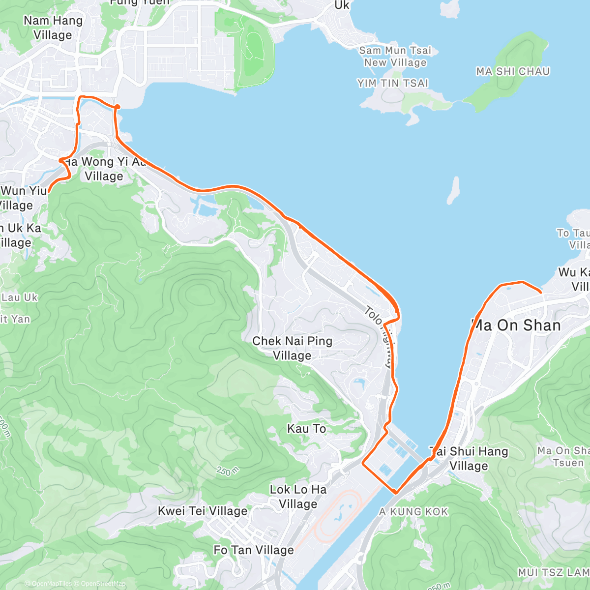 Map of the activity, 濕度95% 越踩越凍搞唔掂