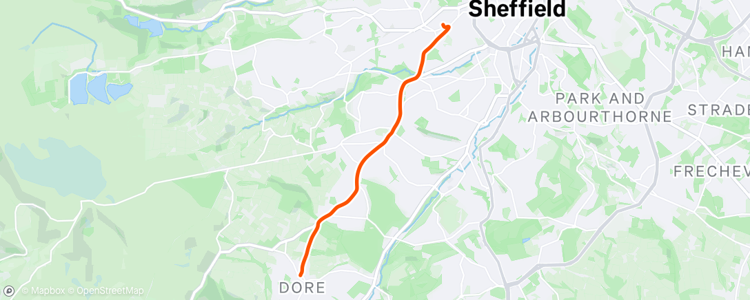 Map of the activity, Morning Ride