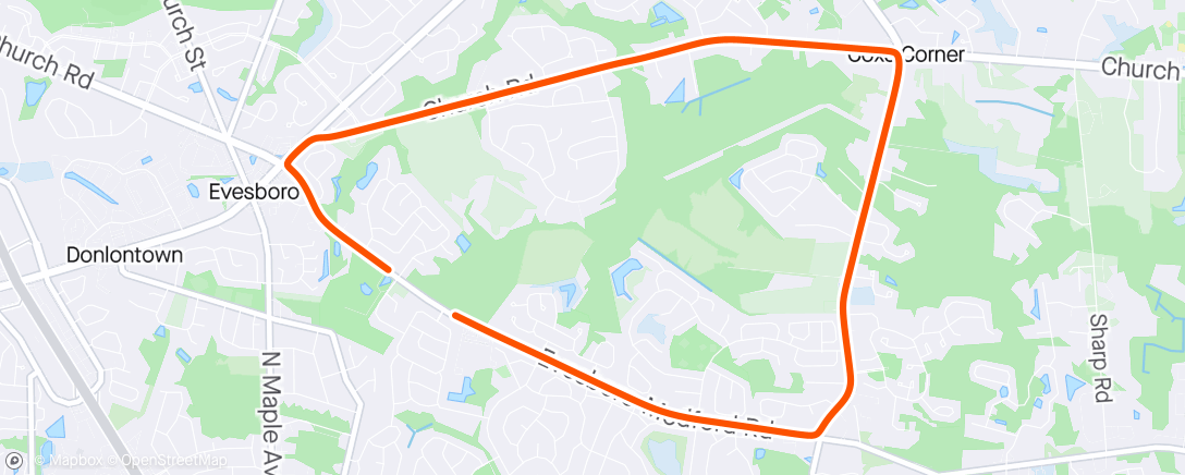 Map of the activity, 2nd ride - little improvement but I’ll take it.  Afternoon Ride
