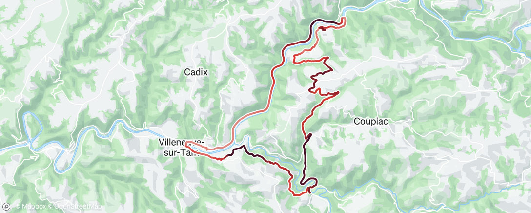 Carte de l'activité