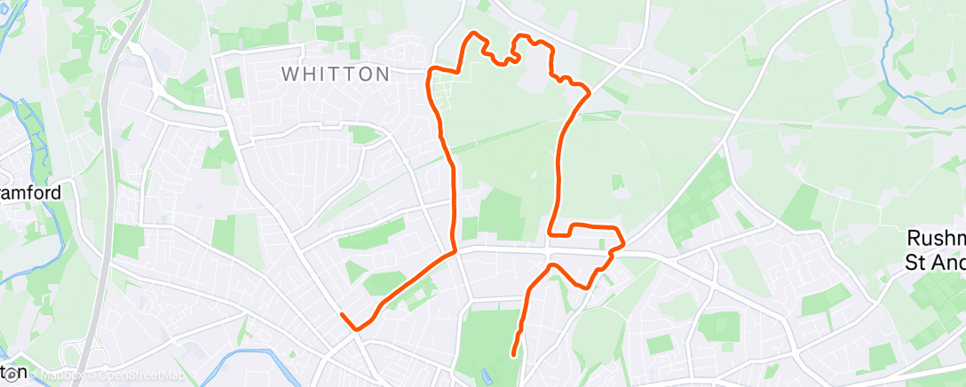 Map of the activity, Longer way back from Jpr volunteering