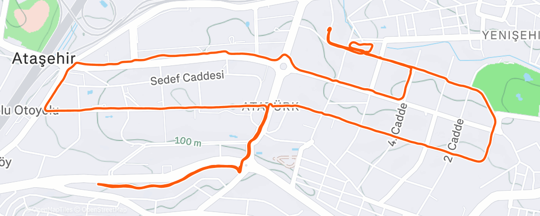 Map of the activity, Zaman Yok by Son Feci Bisiklet