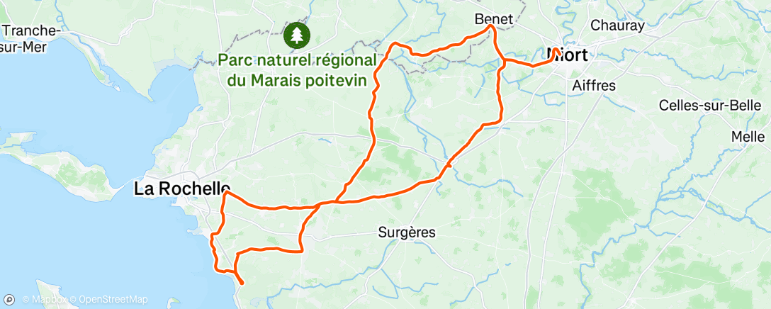 Carte de l'activité Morning Ride