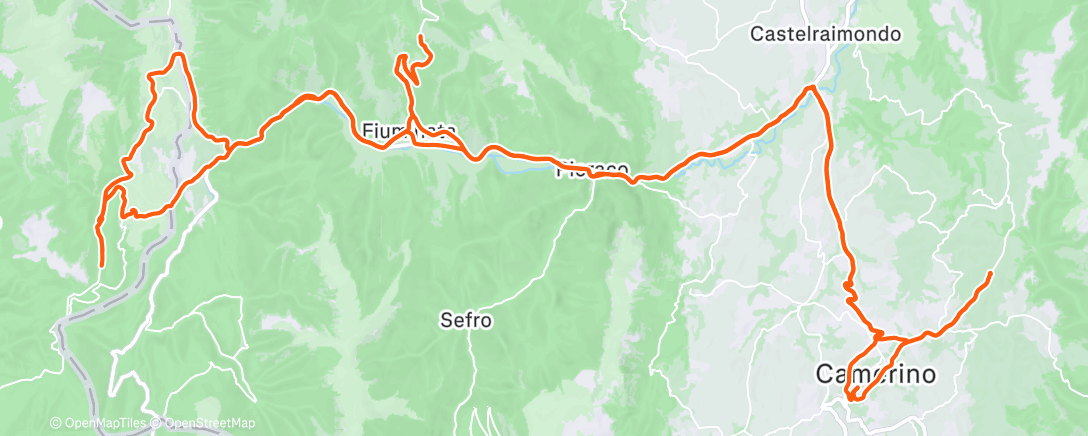 Карта физической активности (Morning Ride)