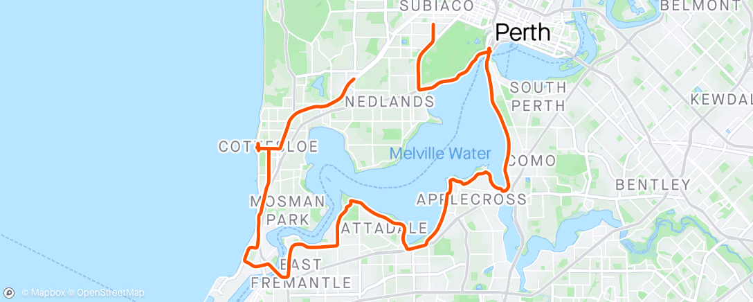 Map of the activity, Saturday spin