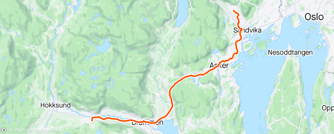 Map of the activity, -> Mjøndalen tennisklubb