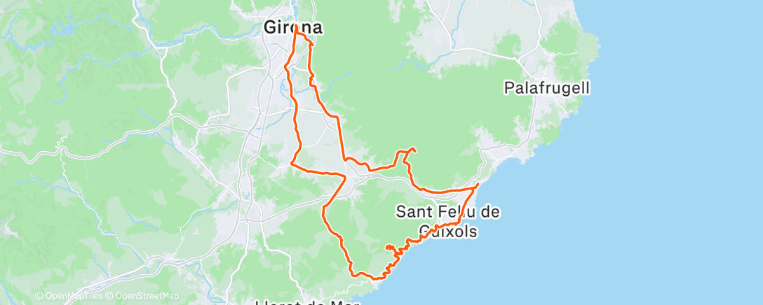 Map of the activity, Morning Ride