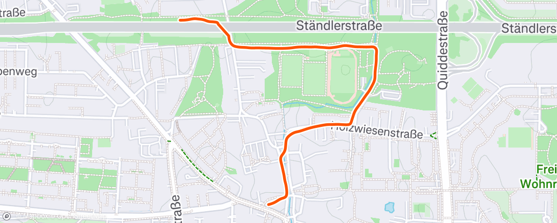 Map of the activity, Lunch Run