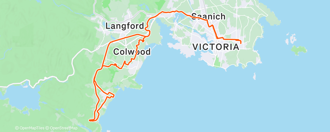 Map of the activity, Morning Ride