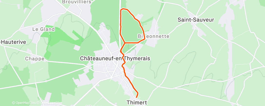 Map of the activity, EF plaisir mais froid