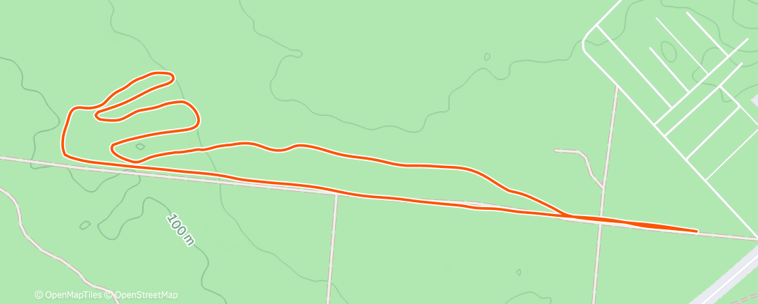 Map of the activity, Тренировка (день)