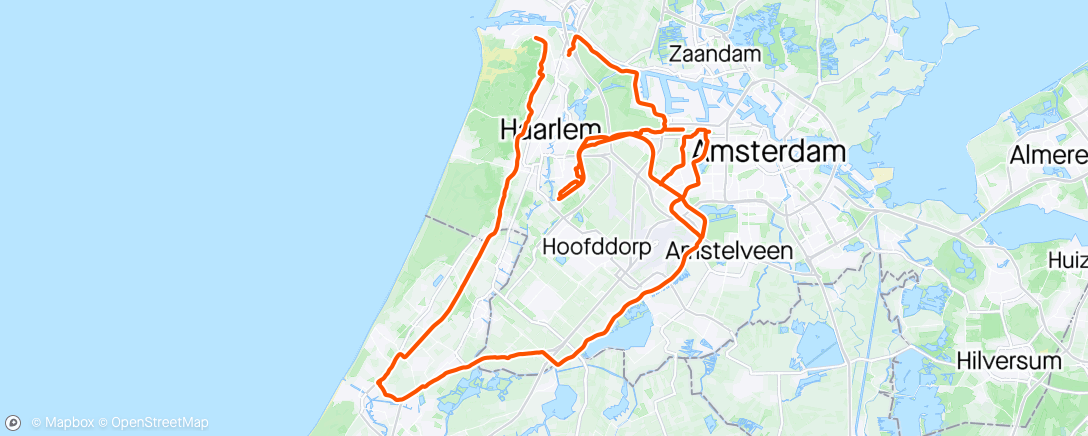 Map of the activity, Endurance Ride