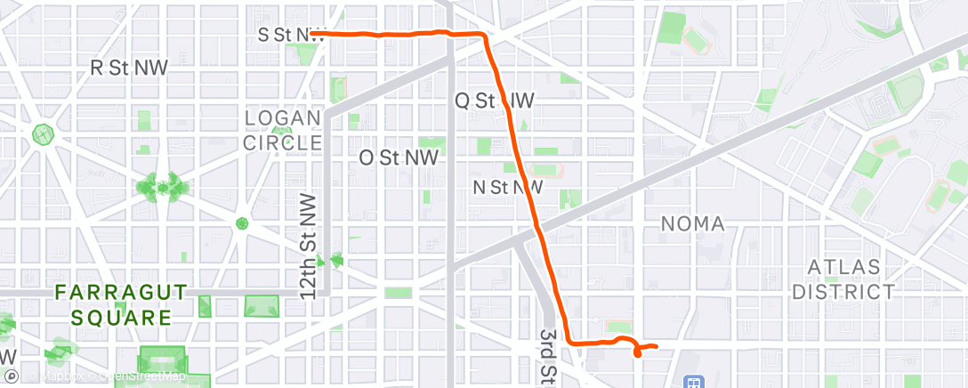 Map of the activity, Afternoon Ride