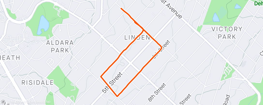 Map of the activity, 2 x 1 km for Minke’s Hockey subs