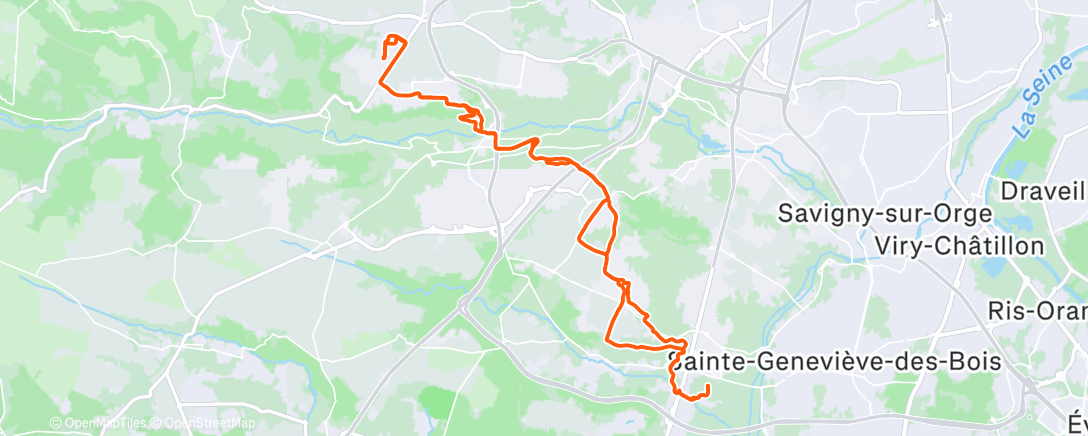 Map of the activity, Morning Ride