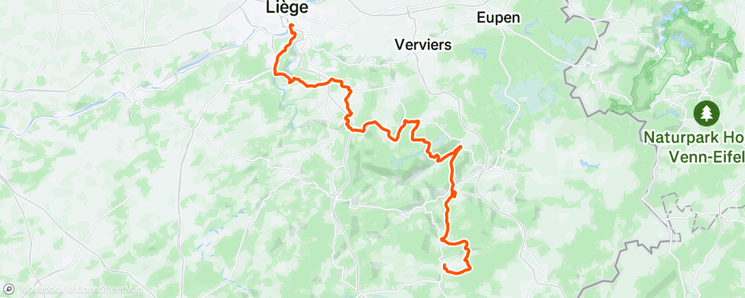 Map of the activity, Morning Ride
