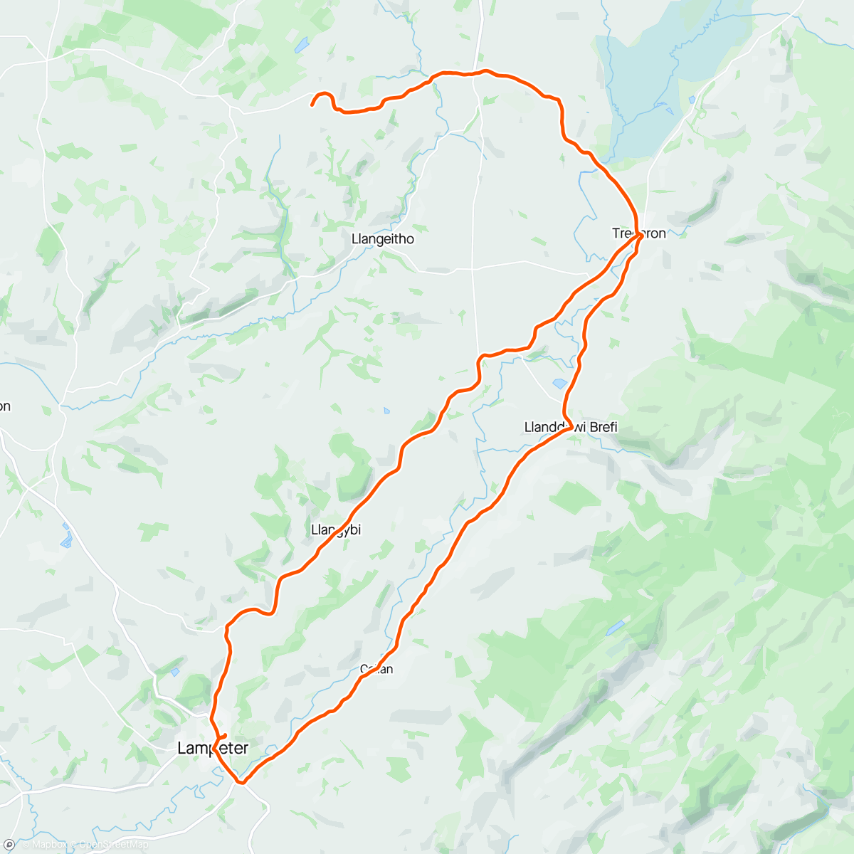 Map of the activity, First ride on Allied Allroad. Smooth.