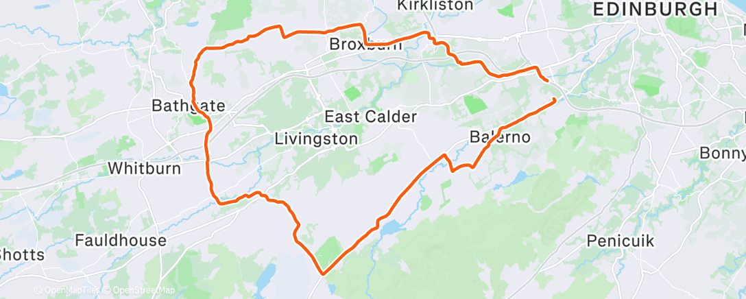 Map of the activity, Dusting off the old road loop