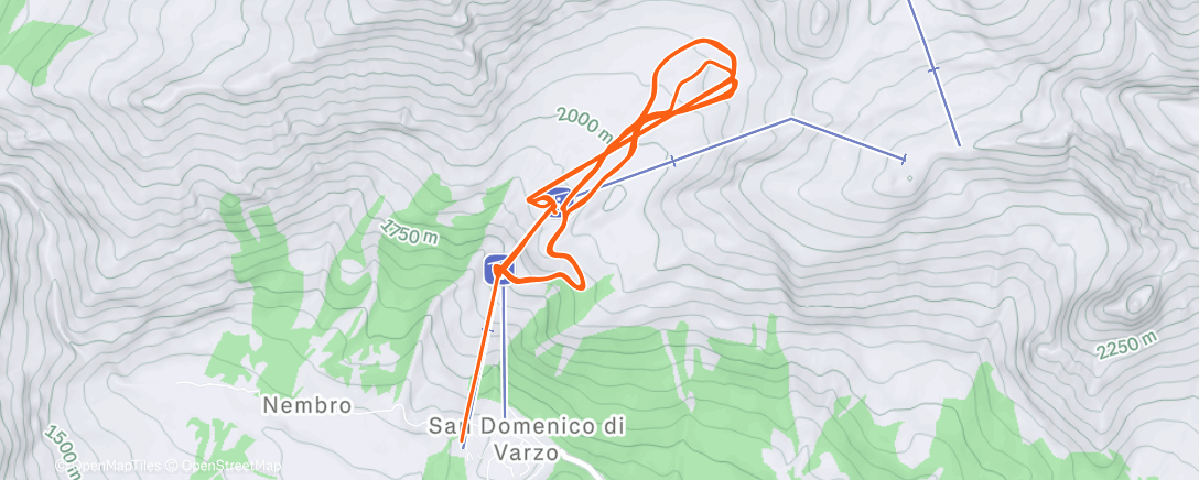 Карта физической активности (San Domenico mordi e fuggi)