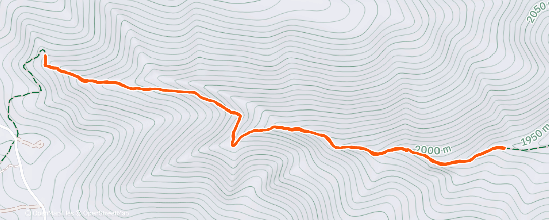 Map of the activity, Lunch Trail Run