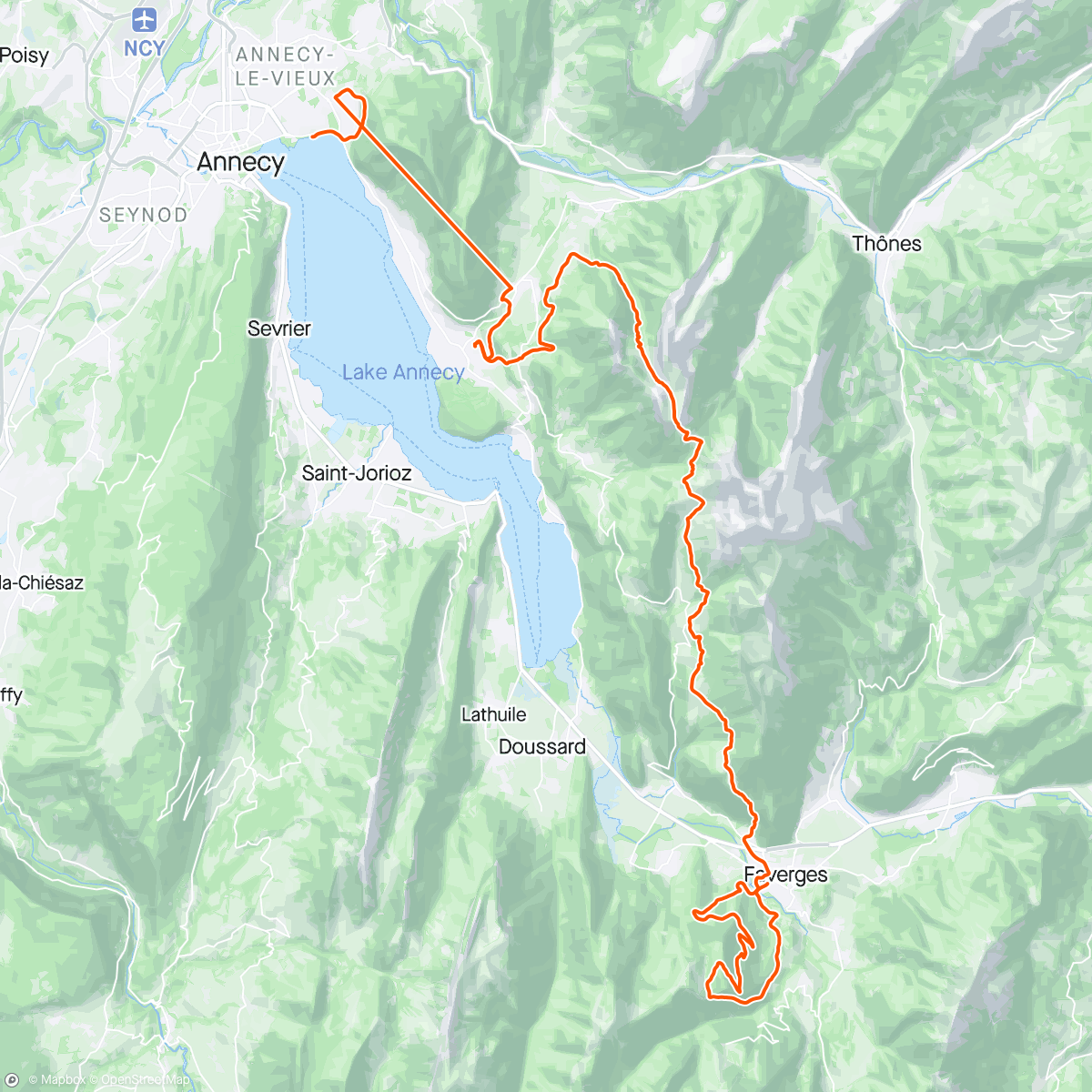 Map of the activity, Euro-Trail Shokz Marathon-Race 62 km