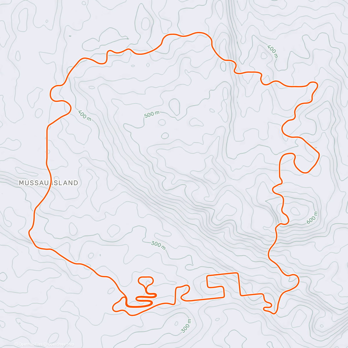 Map of the activity, TrainingPeaks Virtual - So Near Yet So Far