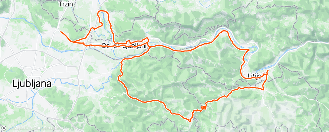 Map of the activity, Trebeljevo kontra
