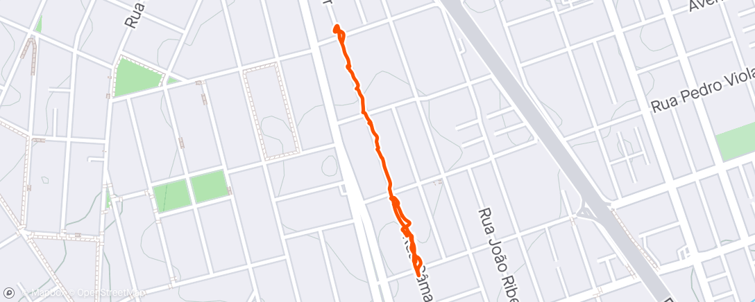 Mapa de la actividad (Treino na rua)