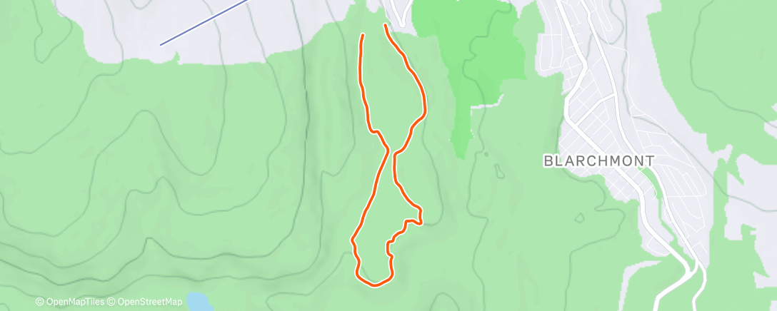 Map of the activity, Afternoon Nordic Ski