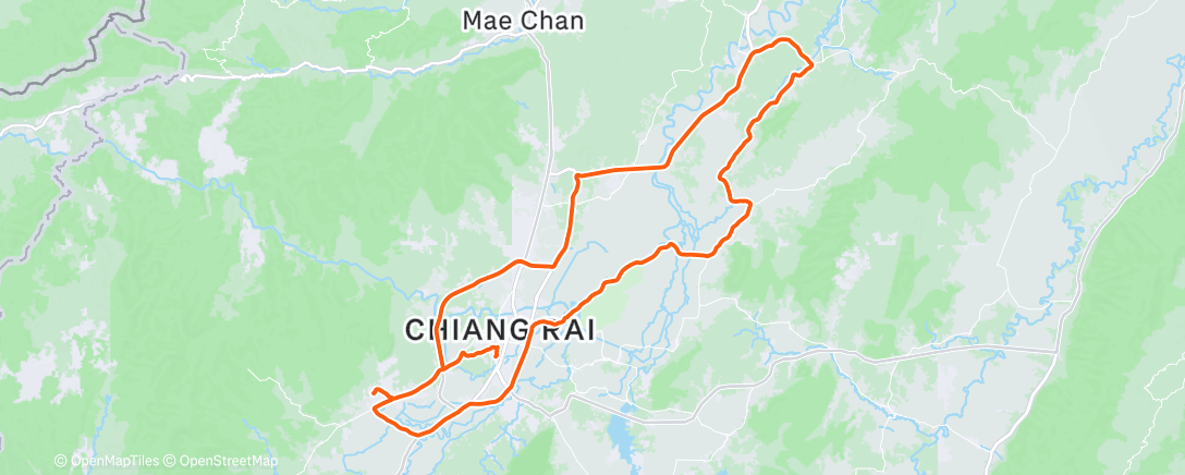 Map of the activity, Morning Ride