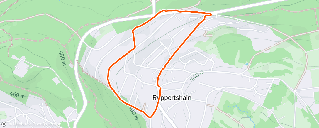 Map of the activity, Spaziergang durch Ruppertshain