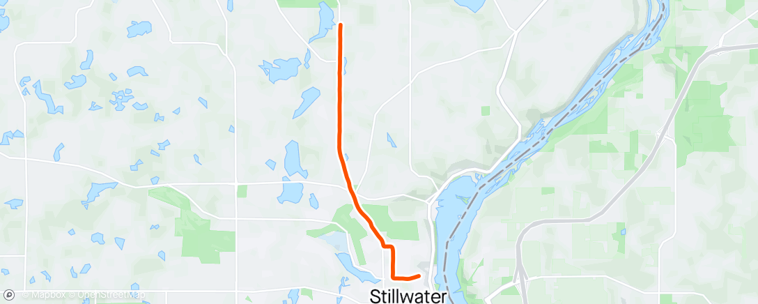Mapa de la actividad (Stillwater halfmarathon with Nelya)