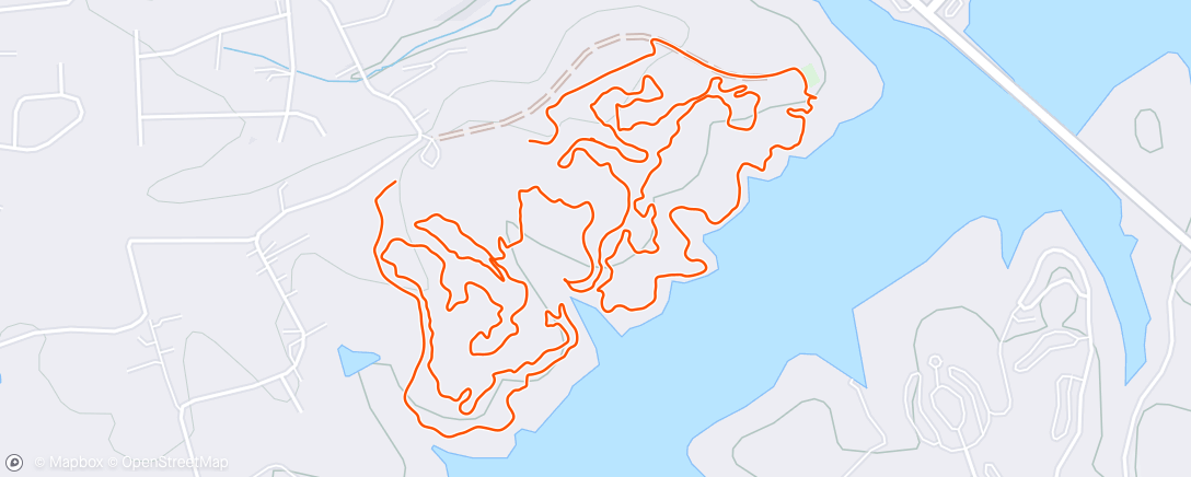 Map of the activity, Evening Mountain Bike Ride