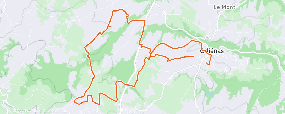 Карта физической активности (Endurance modérée)