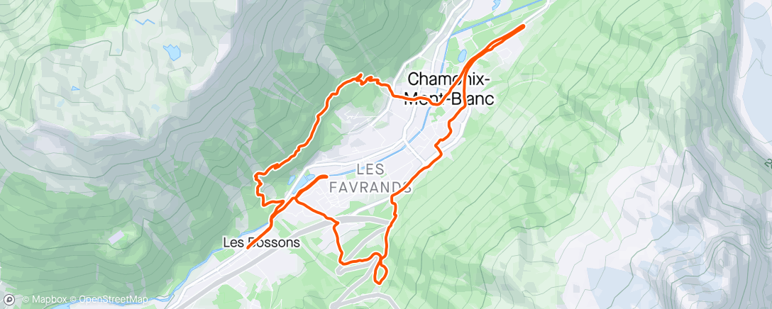 Map of the activity, Petite boucle trail