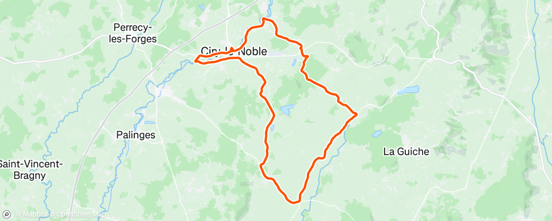 Mapa da atividade, Sortie vélo dans l'après-midi