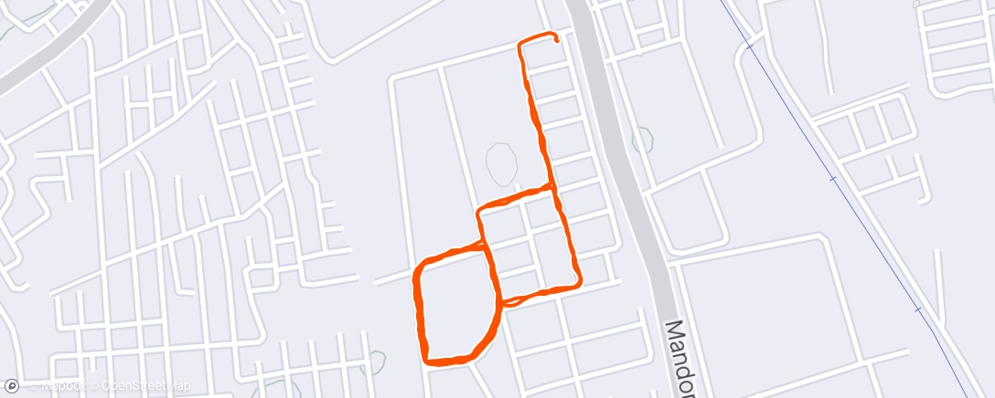 Map of the activity, Night Walk