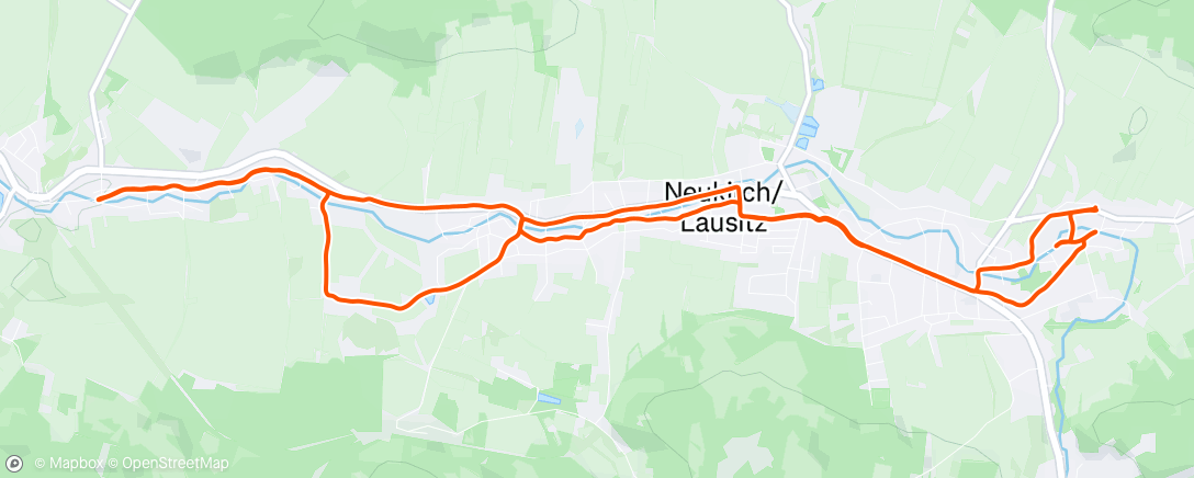 Map of the activity, Lauf am Morgen