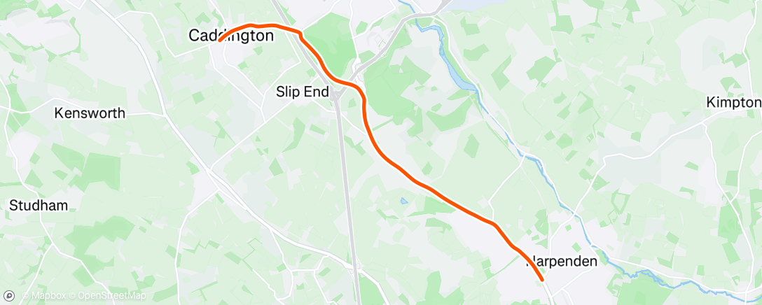 Map of the activity, Night Ride