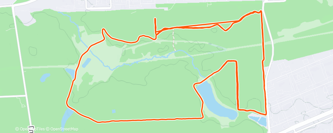 Map of the activity, Утренний забег