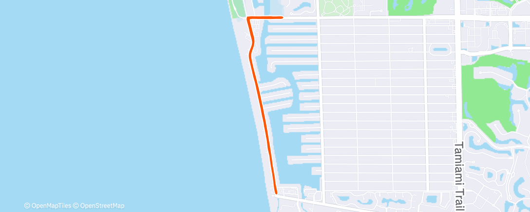 Map of the activity, Morning Run