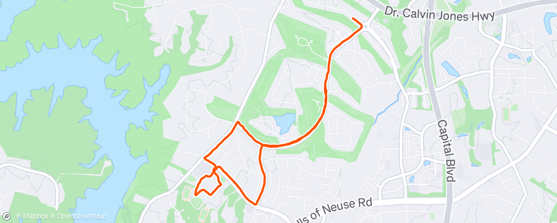 Map of the activity, Morning Run