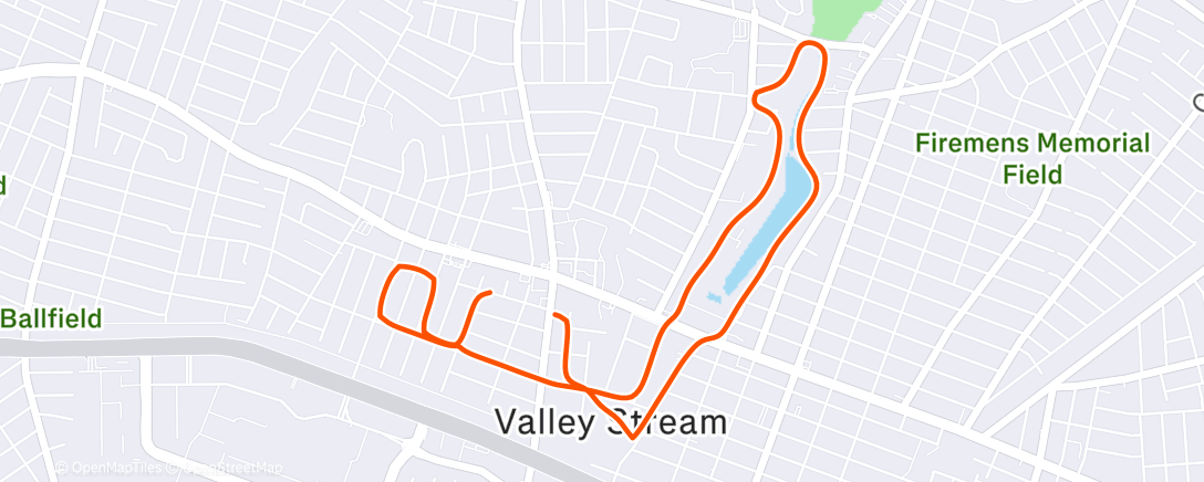 Map of the activity, Back in NY 5am runs