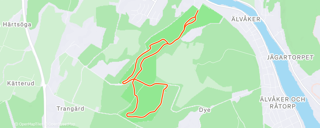 Mapa de la actividad (Lunch Nordic Ski)