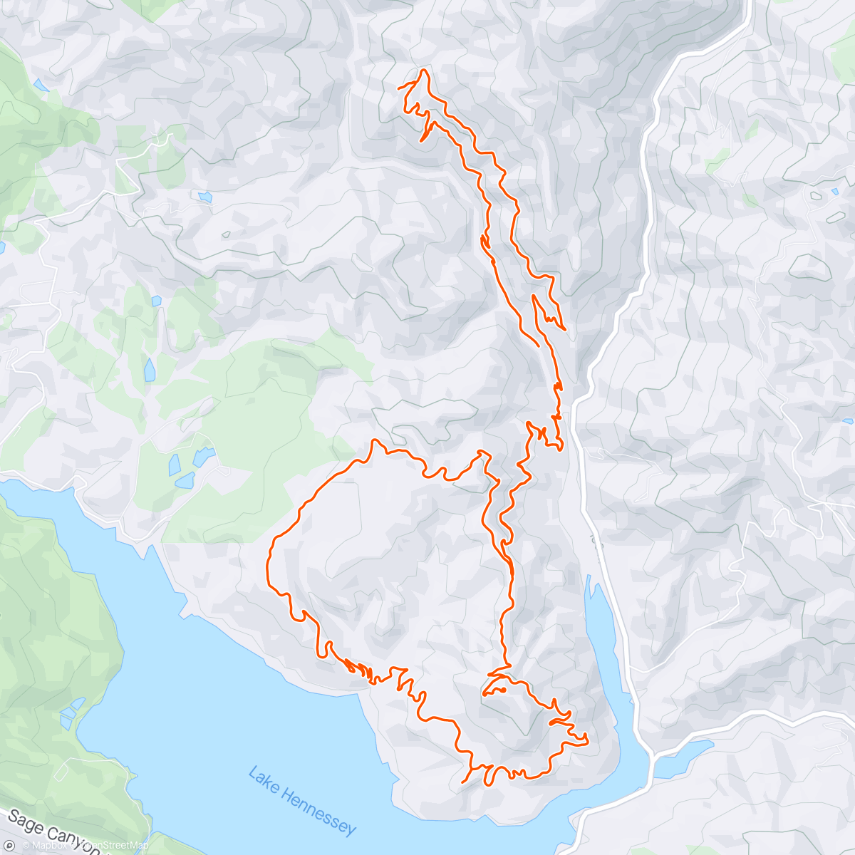 Map of the activity, Moore Creek