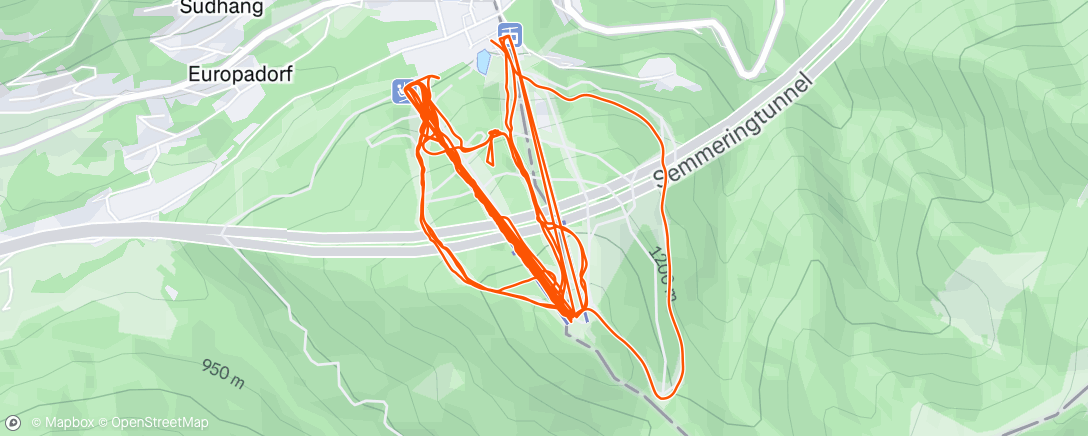 Map of the activity, Morning Alpine Ski