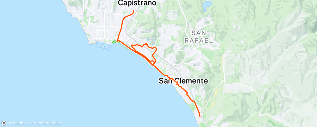 Map of the activity, Single speed