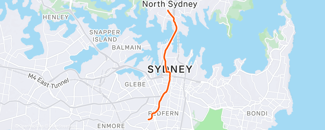 Map of the activity, Afternoon Ride