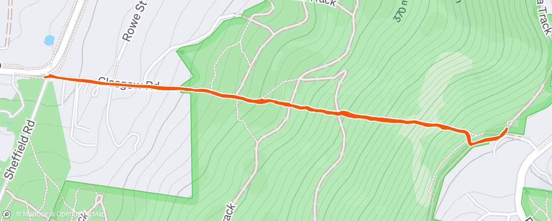 Map of the activity, Double Glasgow with the bro and Matt ☺️